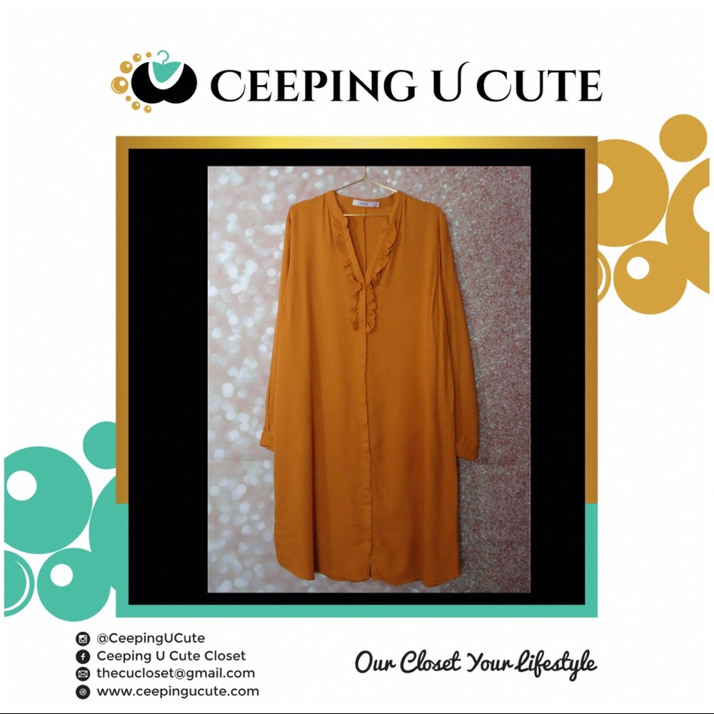 Mustard Shirt Dress